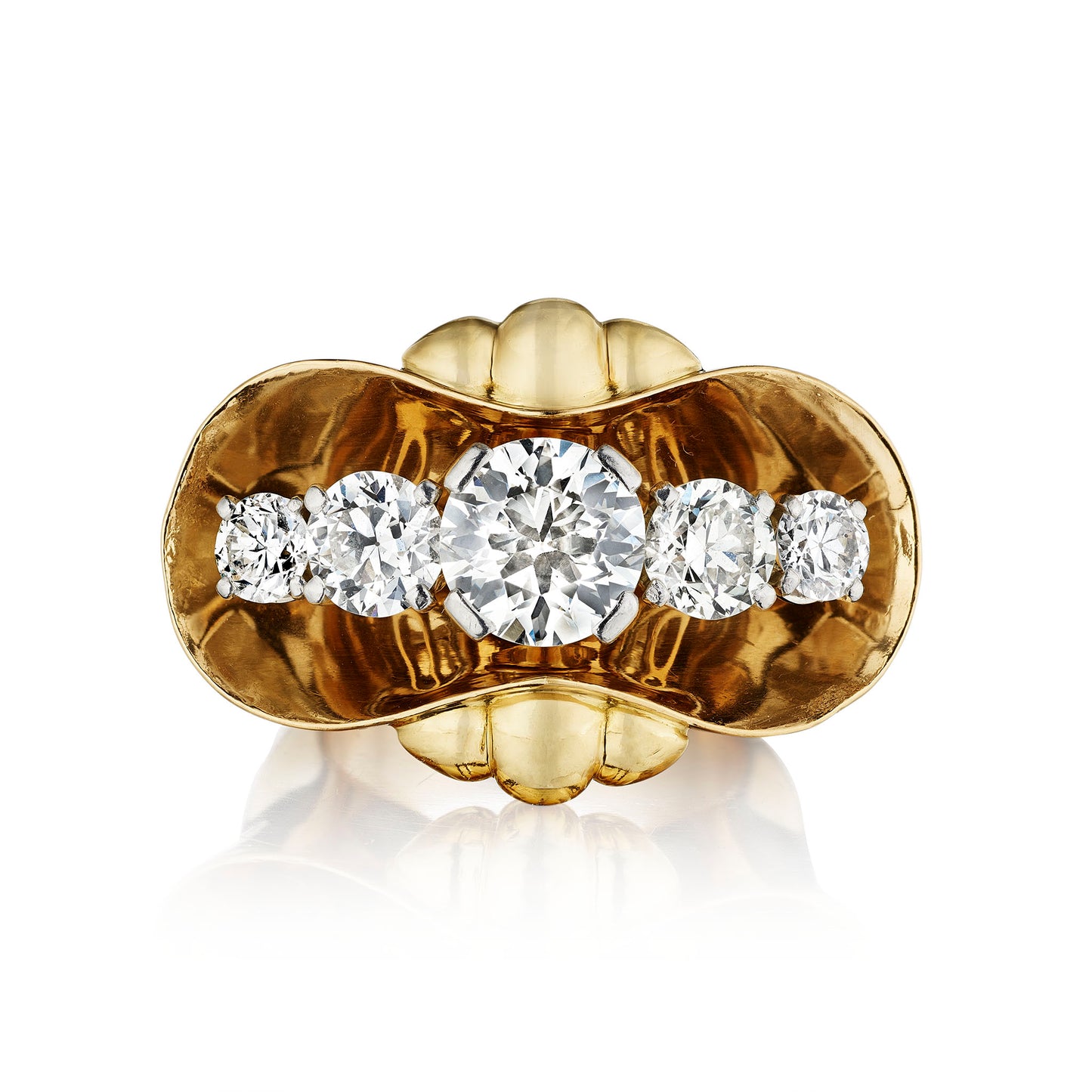 Macklowe Gallery Van Cleef & Arpels Mid-Century Diamond Ring