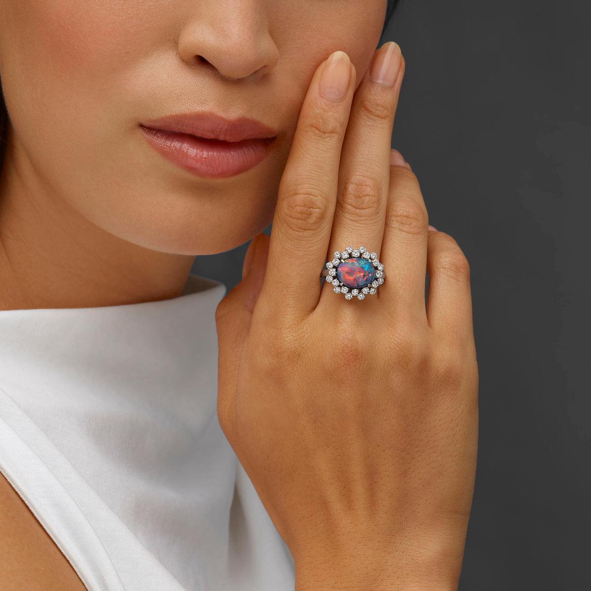 Macklowe Gallery Raymond Yard Black Opal Ring