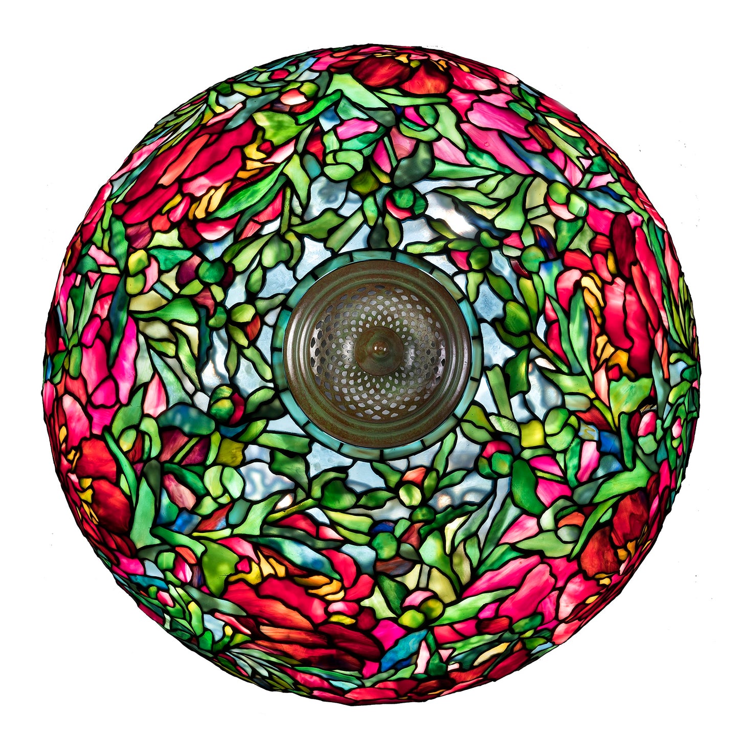 Macklowe Gallery Tiffany Studios New York "Elaborate Peony" Table Lamp